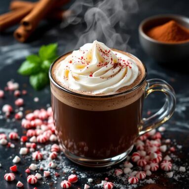 Spicy Hot Chocolate Peppermint Milk Infusion