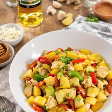 Bacardi Pineapple Chicken Stir-Fry