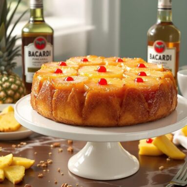 Bacardi Pineapple Upside Down Cake