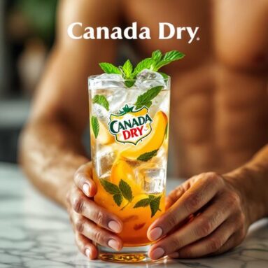 Canada Dry Quirky Quokka Quencher (Canada Dry Ginger Ale, Peach Puree, Mint)