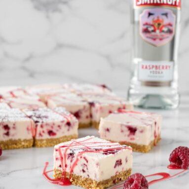 Smirnoff Raspberry Vodka Cheesecake Bars