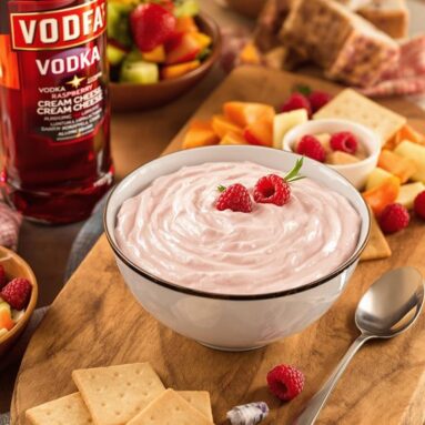 Smirnoff Raspberry Vodka Cream Cheese Dip