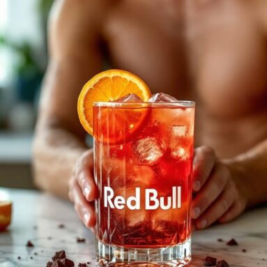 Red Bull Tootsie Roll Tango (Red Bull, Chocolate Liqueur, Orange Juice)