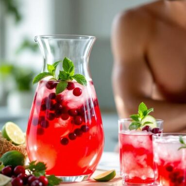 Joyful Cranberry Coconut Water Infusion for Refreshment
