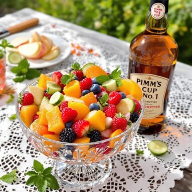 Pimm’s Cup Fruit Compote for Dessert