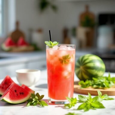How to Prepare a Cooling Watermelon Mint Cooler