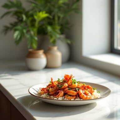 Tea-Marinated Seafood Valentine’s Day Dinner