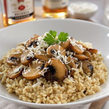 Jim Beam Bourbon Mushroom Risotto