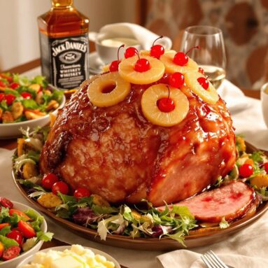 Jack Daniel’s Glazed Ham With Pineapple