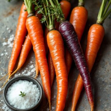 Heart Dinner Valentines Day Featuring Champagne Glazed Carrots
