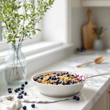 Wild Blueberry Crisp Inspired by Canada’s Natural Beauty: A Summer Treat!