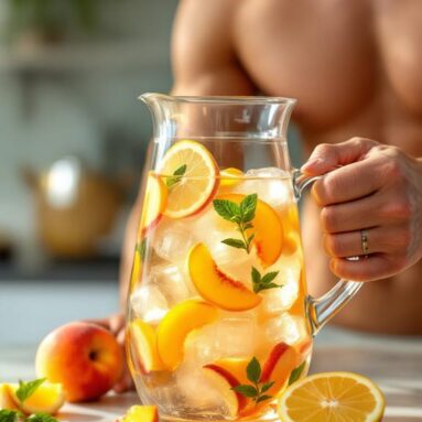 Refreshing Peach Lemonade Water Infusion for Summer