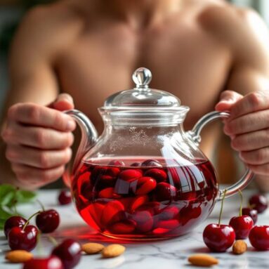 Sweet Cherry Almond Tea Infusion for Sweetness