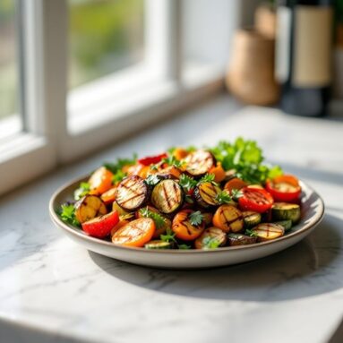 Dinner For 2: Syrah Marinated Grilled Vegetables