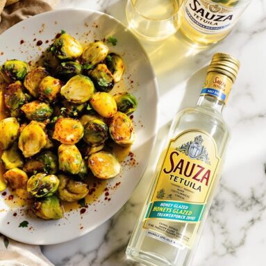 Sauza Tequila and Honey Glazed Brussels Sprouts