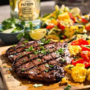 Patron Silver Tequila Marinated Steak