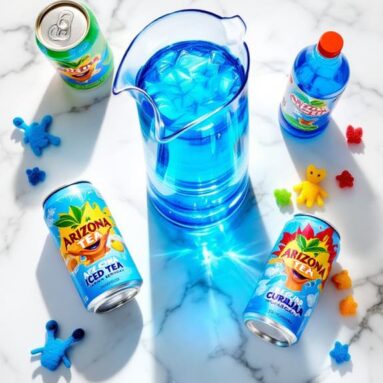 Arizona Tea Alien Adventure (Arizona Iced Tea, Blue Curaçao, Gummy Aliens)