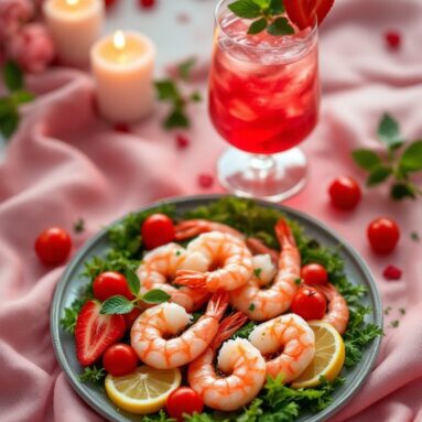 Valentine’s Day Love Potion Cocktail Shrimp