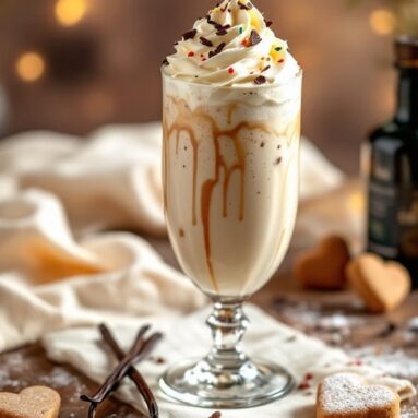 Vanilla Bean Rum Milkshake for Your Valentine