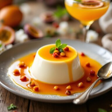 Passionfruit Vodka Panna Cotta: A Valentine’s Treat