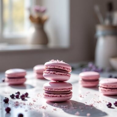 Valentine Treat Ideas To Sell: Cassis Macarons