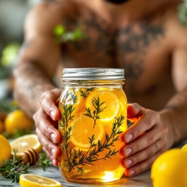 Zesty Lemon Thyme Infused Honey for Tea