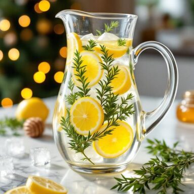 Christmas Zesty Lemon Thyme Holiday Water Infusion